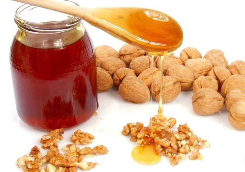 A mixture of honey and nuts a simple recipe that increases potency. 