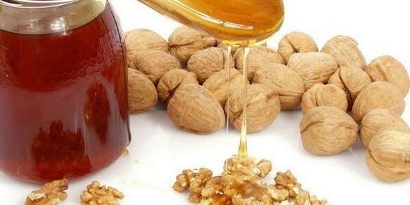 honey with nuts for power